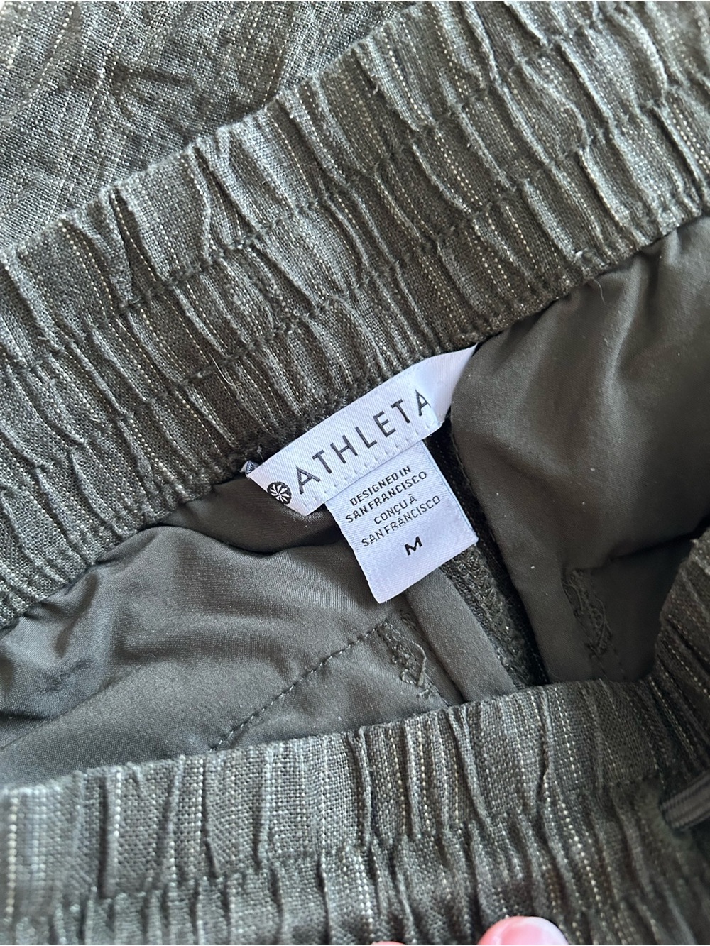 Athleta Retreat High Rise Linen Pants - Picture 2 of 5